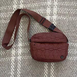 Lululemon Rust Quilted Purse